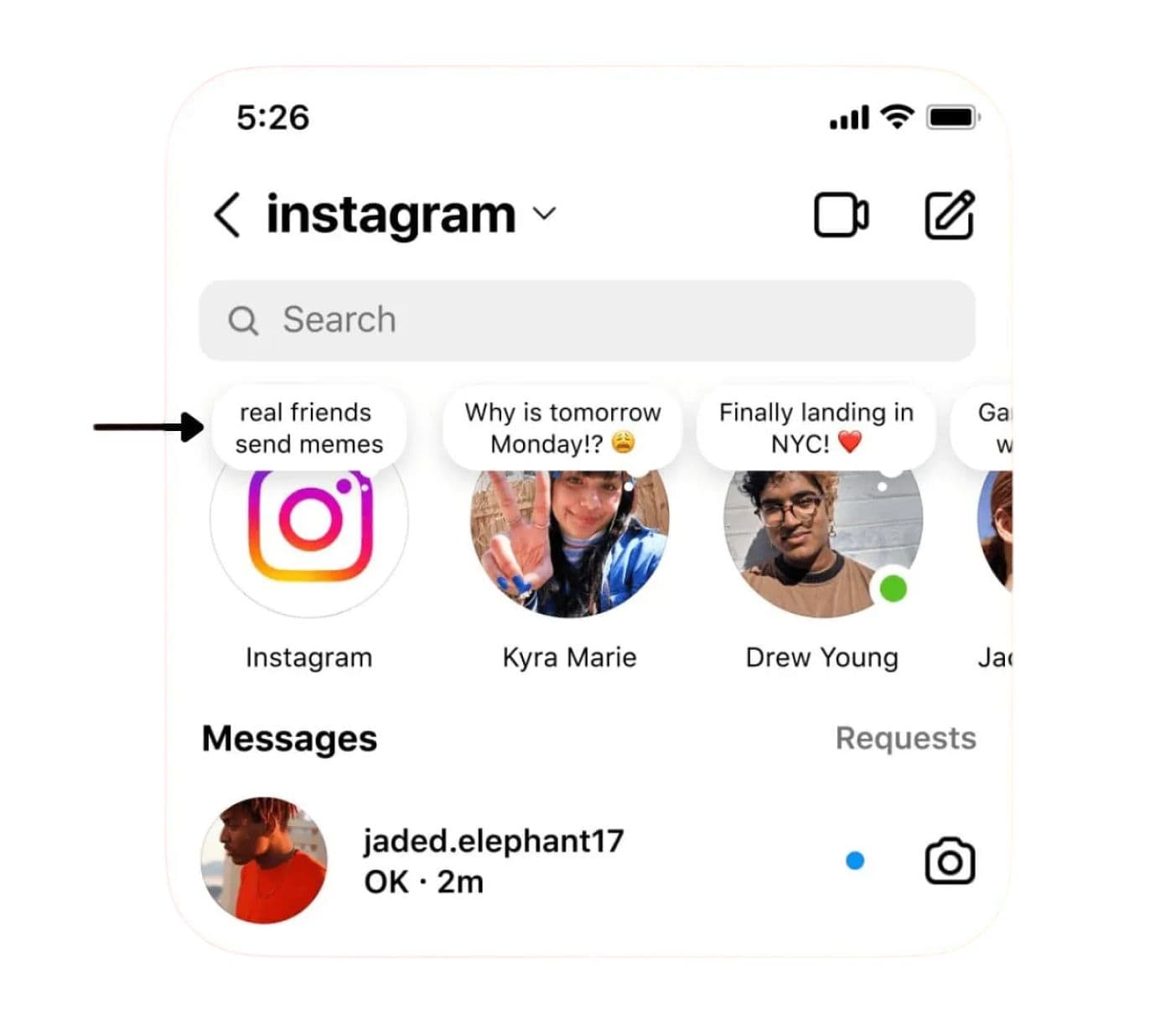 instagram notes